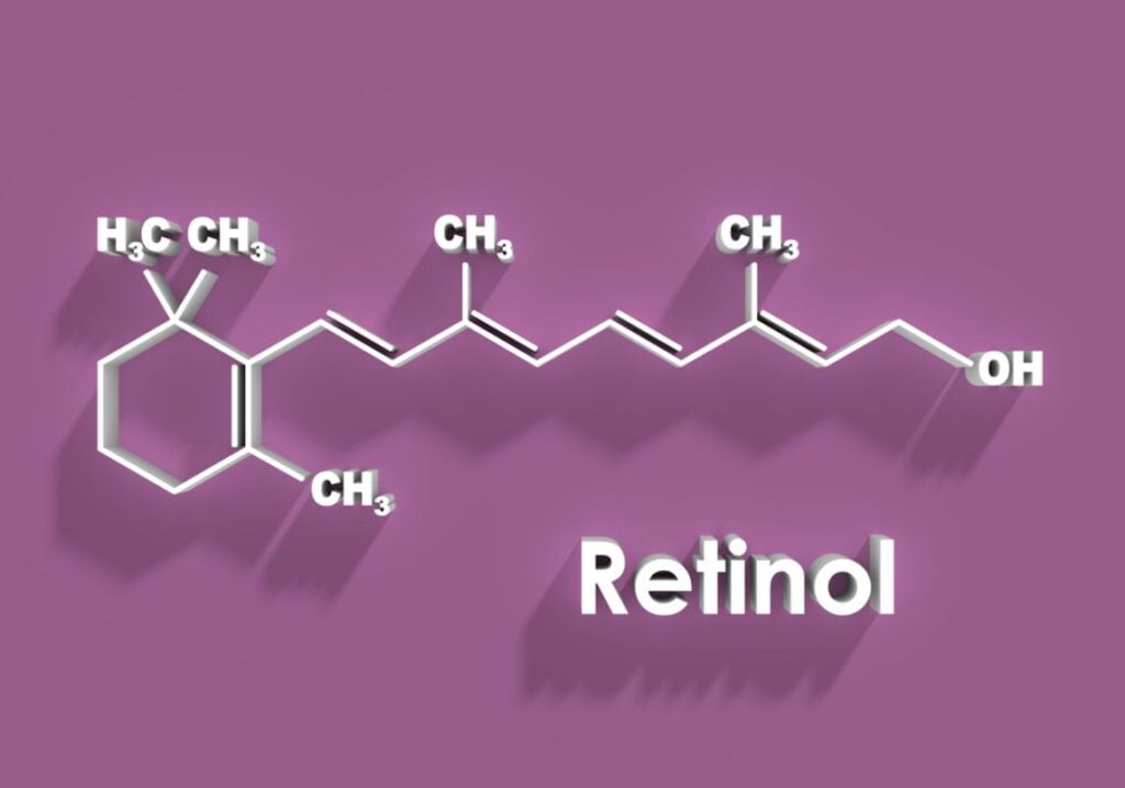Retinol - hemijska formula.