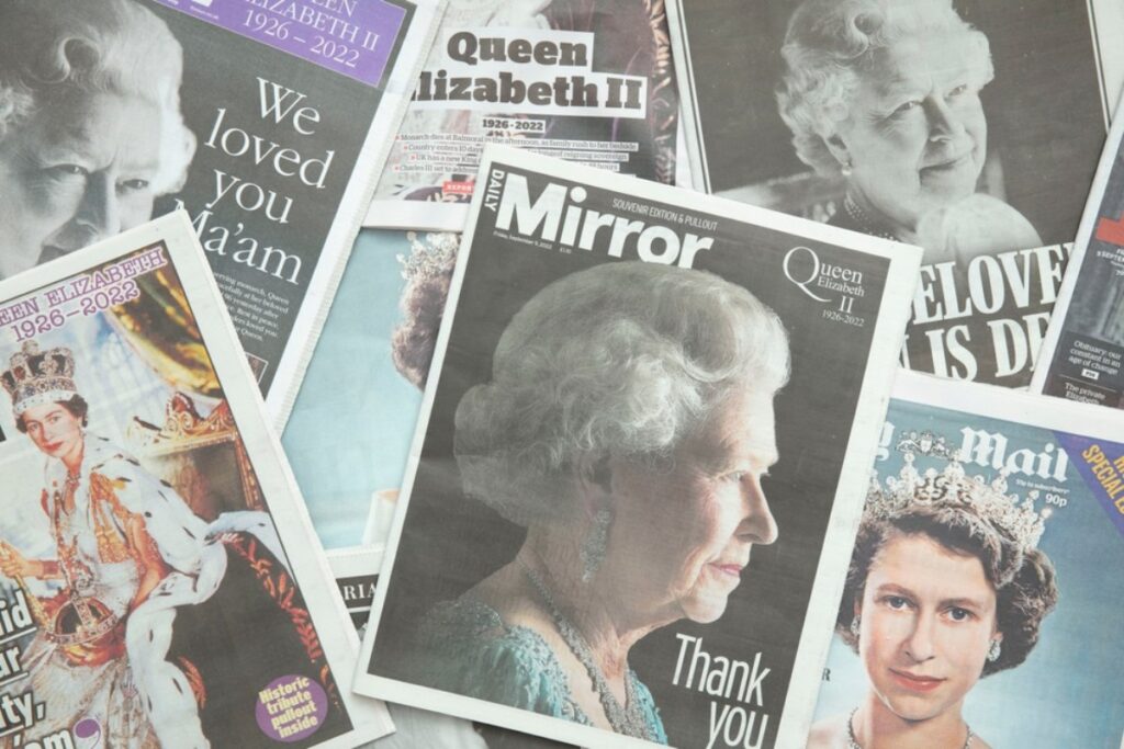 Kraljica Elizabeta na naslovnim stranama medija