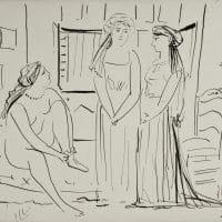 Pablo Pikaso, Enterijer sa tri figure, 1926.