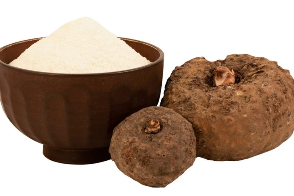 Glukoman prah iz konjak krtole.