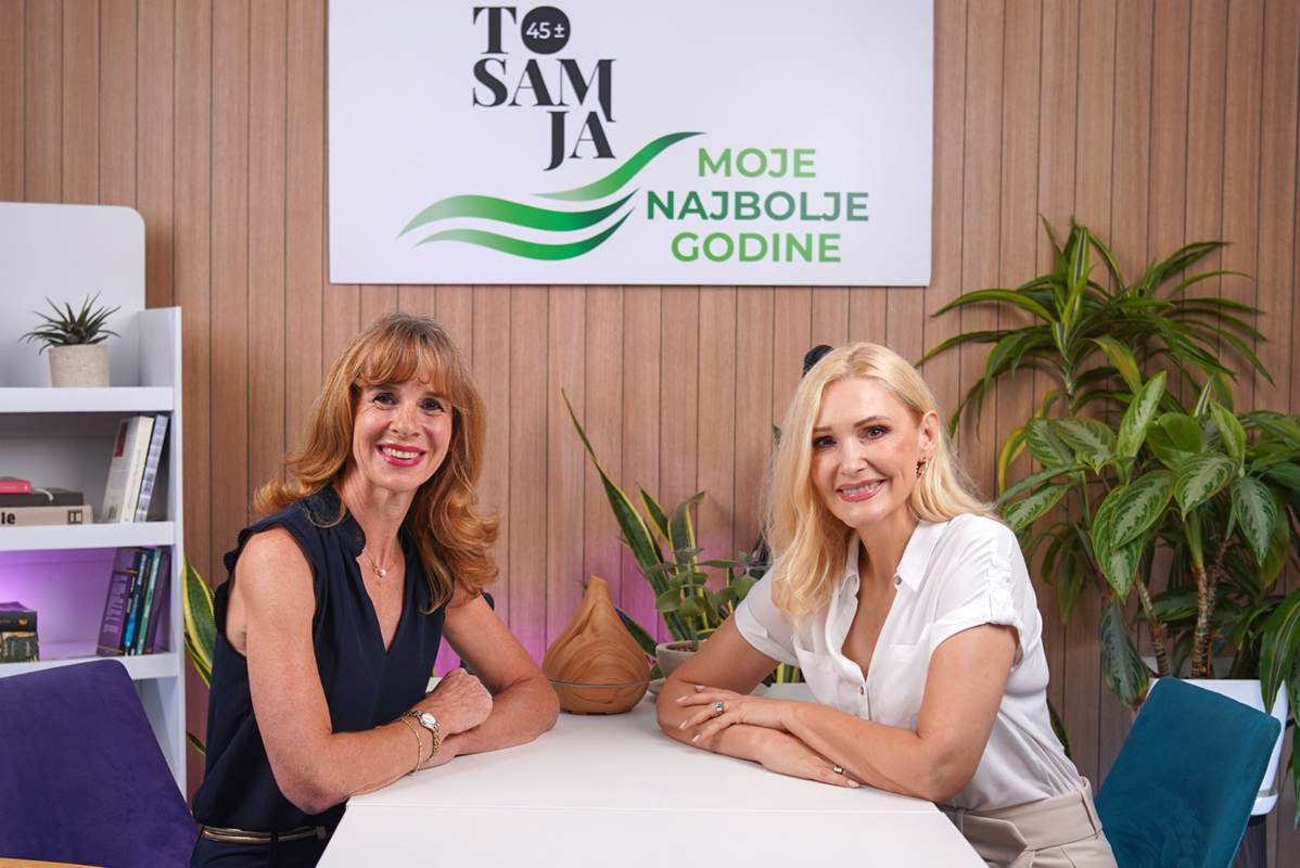 Olga Kovacevic Hrvacanin-akva joga instruktor i Milica Gacin u podkastu.