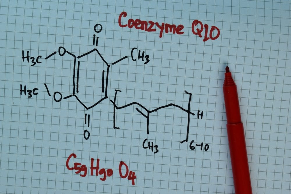 Hemijska strukturna žformula koenzim Q10.