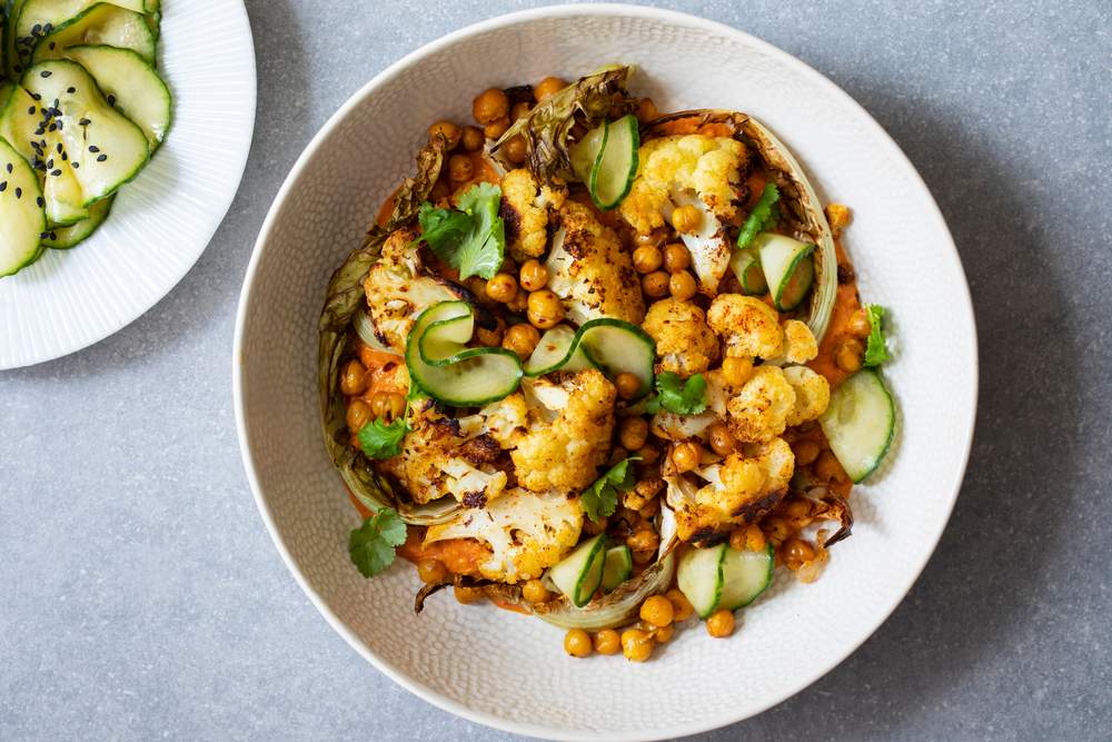 U tanjiru je jelo od leblebija i karfiola.