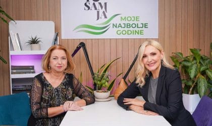 Mima Fazlagić i Milica Gacin u podkastu.