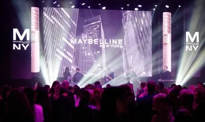 Žurka, osvetljenje, podiju, igra, reklama.