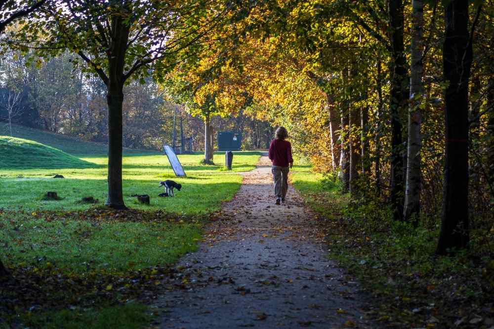 Žena koja šeta u prirodi.
