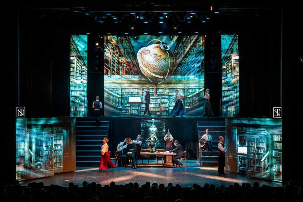 Scena iz mjuzikla o Nikoli Tesli.