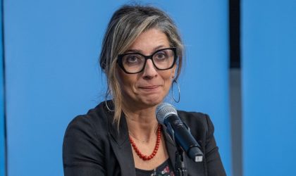 Frančeska Albaneze, na pres konferenciji.