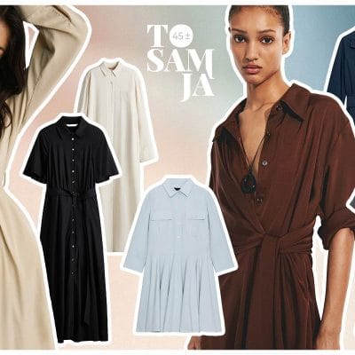 Razni modeli haljina košulja, crna, braon, bež, midi i kratke.