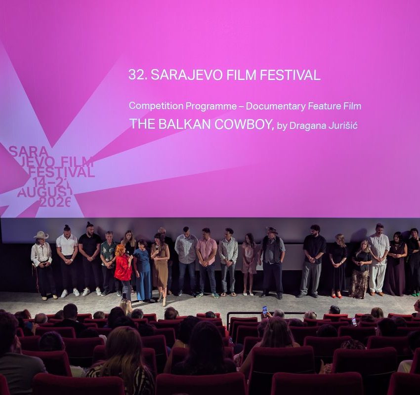 Sarajefo film festival, bina, pre. projekcija filma Balkan cowboy.
