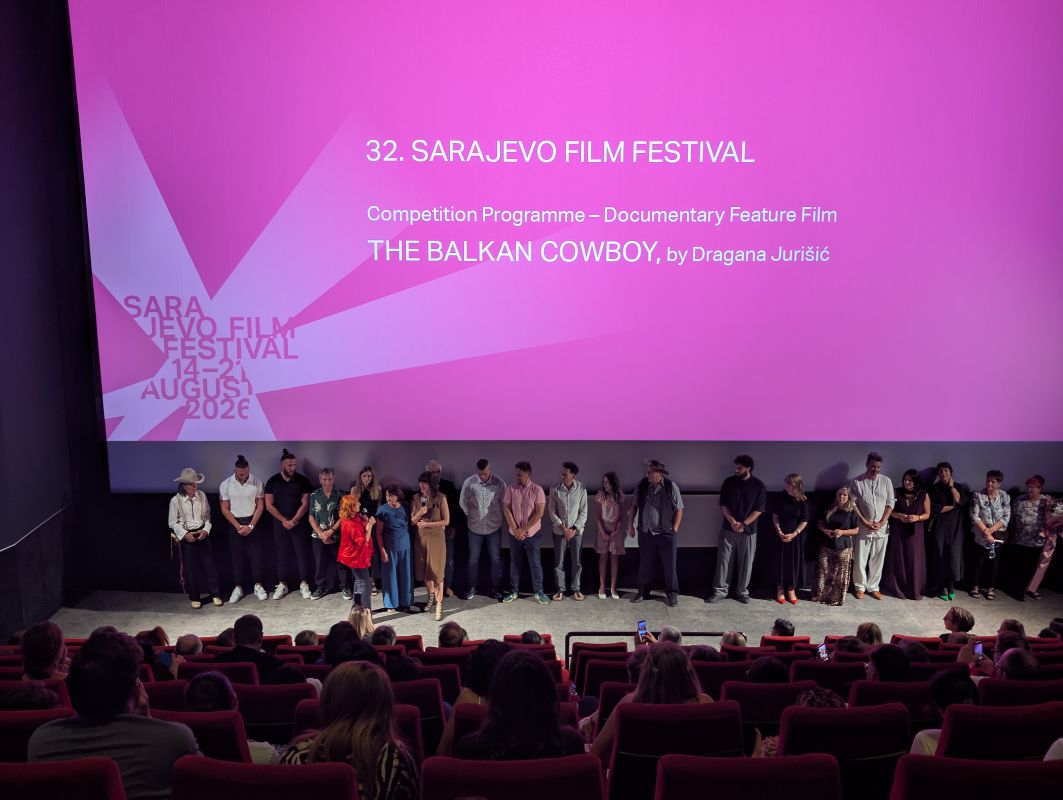 Sarajefo film festival, bina, pre. projekcija filma Balkan cowboy.