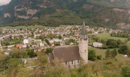 Vaduz, pogled na grad.