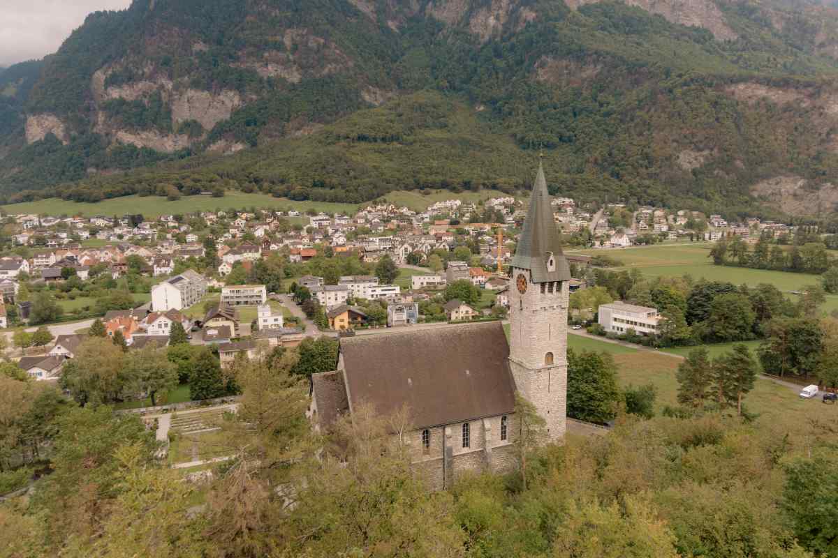 Vaduz, pogled na grad.